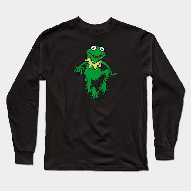 kermit the muppets Long Sleeve T-Shirt by small alley co